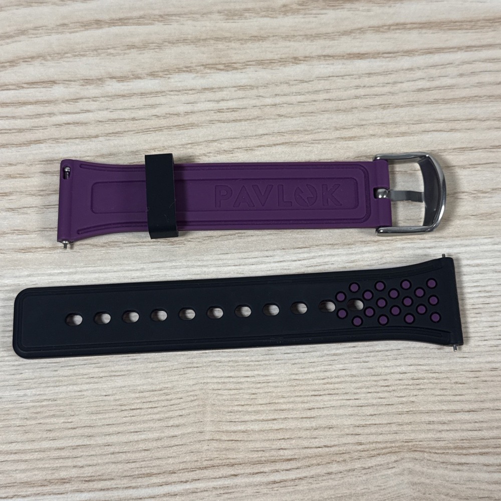 Pavlok Silicone Strap Black/Purple Strap Only - For Shock Clock 3/Max